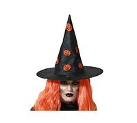 Sombrero Bruja Calabaza Halloween, Producto de BigBuy carnival