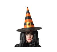 Sombrero Bruja con Hebilla a Rayas, Producto de BigBuy carnival
