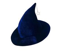 Sombrero Brujas Halloween Ala Ancha Plegable Con Estrella