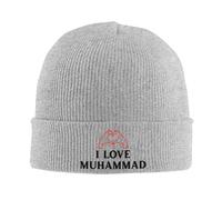 Sombrero cálido Adulto Unisex I Love Muhammad Beanie Hats Cool Knitting Gorra Outdoor Sport Autumn Winter Gorras Personalizadas Térmicas Elásticas Sombreros Personalizados