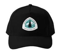 Sombrero cálido Cartel de Acuarela Pacific Crest Trail Gorra de béisbol Sombrero Negro Verano Casual Sol Masculino Regalo de casqueta para Deportes de Pescado Estampados en Color sólido