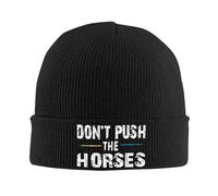 Sombrero cálido de Invierno, Don't Push The Horses, Gorros de Punto Graciosos, Gorros de otoño e Invierno, Gorras cálidas de Hip Hop Unisex para Hombres, Regalos,
