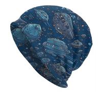 Sombrero cálido de Invierno Unisex Silly Space Battle of Slippery Moon Bonnet Homme Fashion Thin Hat Wonderful Universe Gorros Gorros para Hombres y Mujeres Sombreros de algodón Regalo