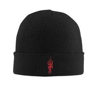 Sombrero cálido de Invierno Unisex, Trishul Divino y Damru Gorros Tejidos de Lord Shiva Gorros cálidos de Invierno Gorros Unisex Gorros de Punto de Punto Moda