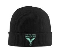 Sombrero Cálido de Invierno Unisex, Wings of Fire Girl Adora los Dragones Gorros de Punto Gorro Sombrero de otoño Invierno Acrílico cálido Color Lluvia Regalo para Hombres y Mujeres