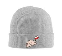 Sombrero cálido en Invierno, Pierogi Unisex Adulto Beanie chapeaux dr?le Tricot Chapeau Hiver Hippie casquettes Motif thermique élastique Bonnet chapeaux