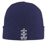 Sombrero cálido en Invierno, Soy un Caso perdido y Torpe y desesperado por el Amor Gorro de Tejer para Hombres Gorra cálida Chicos y Mujeres Gorro de Invierno