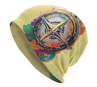 Sombrero cálido Guía de Wanderlust The Adventure Compass Gorra de Punto cálida Gorro de Moda Gorro de Tope Otoño Invierno Outdoor Sombreros de Exterior para Adultos Unisex