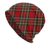 Sombrero cálido Royal Stewart Tartan Cruz, Cuadros, Calaveras, Gorros Gorros Cálido, otoño, Invierno, al Aire Libre, Gorras de Punto para Hombres, Mujeres Adultas