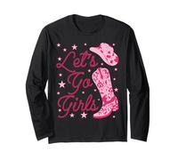 Sombrero campestre de Vaquera Let's Go para niñas, Despedidas de Soltera Manga Larga