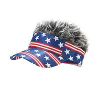 Sombrero caprichoso de peluca 2025, sombrero ajustable con lengua de pato, sombrero de sol, gorra de pico para niñas, 49, plata, Taille unique