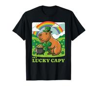 Sombrero Capybara Leprechaun para el día de San Patricio I'm A Lucky Capy Camiseta