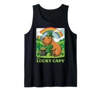 Sombrero Capybara Leprechaun para el día de San Patricio I'm A Lucky Capy Camiseta sin Mangas