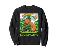 Sombrero Capybara Leprechaun para el día de San Patricio I'm A Lucky Capy Sudadera
