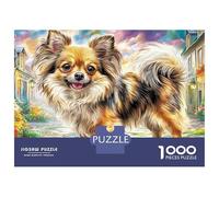 Sombrero Chihuahua Papillon en ruinas griegas Puzzles 1000 Piezas Juguete Educativo Pasatiempo Creativo Desafiante Motricidad Fina Niños De 8 A 12 Años 52x38cm/1000pcs