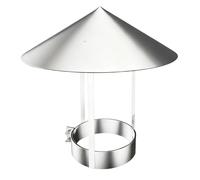 Sombrero Chimenea Acero Inoxidable Sombrero Extractor Chimenea Resistente Al Agua y Al Óxido, Campana de Ventilación Sombrero Fijo para Tubos y Conductos(140mm)