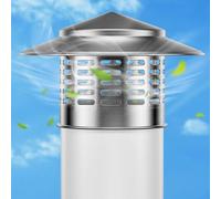 Sombrero Chimenea de Acero Inoxidable Tapa de lluvia para techo Cubierta de Escape Tubo de Estufa Exterior Protector Contra Pájaros Viento y Lluvia rejilla ventilacion exterior(160mm)