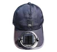 Sombrero con protección UV - ala Ancha 55-60 cm, poliéster de Larga duración | Sombreros Digitales con Ventilador Solar, Sombreros para el Sol de Verano para Mujeres, Hombres, al Aire Libre, Via