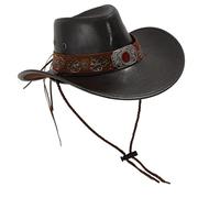 Sombrero con remaches y cinturón para festivales de música, sombrero de vaquero de escenario, SK, M