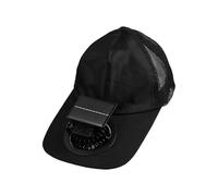 Sombrero con Ventilador | Borde Grande Recargable USB | Gorra De Béisbol Refrescante Con Ventiladores Solares | Para Senderismo Camping Carrera Pesca Caminar Jardinería Hombres Mujeres, Negro