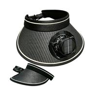 Sombrero con ventilador solar Recargable Antiviento Ajustable