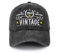 Sombrero de 69, 68, 67, 66, 65, 64, 63, 62, 61, 60, regalo de cumpleaños, vintage, 1955, 1956, 1957, 1958, 1959, 1960, 1961, 1962, 1963, 1964, (1964), talla única