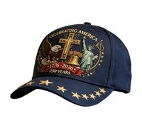 Sombrero De Águila, Bordado Patriótico, 1 Pieza, Sombrero Del 250 Aniversario De Los Estados Unidos, Gorra De Béisbol Ajustable, Atractivo Lavado Vintage, Para Hombres Mujeres Jóvenes Trabajo Golf Fot