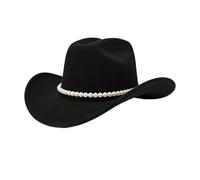 Sombrero de ala ancha Fedora para mujer Hebilla de cinturón Retro Panamá Floppy Hat