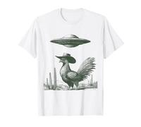 Sombrero de ala Ancha para Aves surrealistas, diseño de ovni del Desierto Camiseta