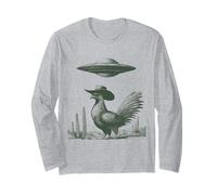 Sombrero de ala Ancha para Aves surrealistas, diseño de ovni del Desierto Manga Larga