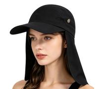 Sombrero de algodón con solapa para el cuello, secado rápido, absorbe el sudor, UPF 50+, plegable, correa ajustable, transpirable, gorra de protección solar para hombres y mujeres, viajes, pesca