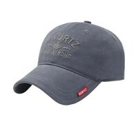Sombrero de algodón transpirable para parejas, versátil ejército, sombrero verde, borde grande, deportes, para uso casual y al aire libre, elegante viaje, gris, Talla única