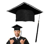 Sombrero De Bachelor Para Ceremonia De Graduación | Sombrero LED Brillante Para Graduación | Peluquería Con Pompón, Accesorios Disfraz Universitario, Decoración Fiesta Estudiante y Evento Scol