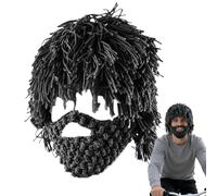 Sombrero De Barba Para Adultos - Sombrero De Punto Punk | Sombrero Festivo Cosplay | Para Mujeres Hombres Fotógrafos Creadores de Contenido Festivales de Disfraces Carnaval