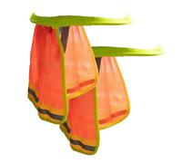Sombrero de Bau, protector de cuello para casco protector de cuello - Parasol para casco de construcción, 2 piezas con bandas elásticas y bordes reflectantes