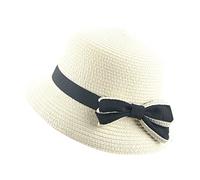 Sombrero de bebé transpirable gorro de verano sombrero para niños sombrero paja niñas sombreros niños cuidado del bebé ayuda a dormir niño pequeño (blanco, talla única)