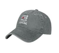 Sombrero De Béisbol ¡Agarra Tus Bolas, Nos Vamos A Jugar A Los Bolos! Sombrero del Camionero Ajustable Casual Visera Sombreros, para Exterior, Playa, Senderismo, 55-59cm