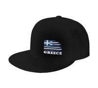 Sombrero De Béisbol Bandera Griega Divertida De Grecia Sombrero del Camionero Clásica Casual Visera Sombreros, para Cámping, Senderismo, Playa, 55-59cm