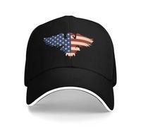 Sombrero de béisbol con Estampado American Eagle Unísex, Sombrero sándwich Ajustable Vinta GE Outdoor Summer Travel Sun Snapback Cap