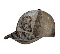 Sombrero De Béisbol Dios Bendiga A Todos Los Camioneros. Camión Tractor Marrón. Gorra De Táctico Ajustable Transpirable Visera Sombreros, para Cámping, Playa, Exterior, 57-60cm