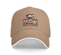 Sombrero De Béisbol Estoy con Palestina, Palestina Libre, Salvemos Gaza Gorra Tipo Sándwich Mujer Transpirable Sombreros De Sándwich, para Senderismo, Playa, Exterior, 55-59cm