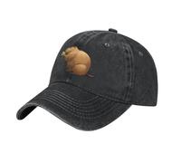 Sombrero De Béisbol Foto De Un Capibara Comiendo Maíz Gorra De Béisbol De Caza Transpirable Hombre Unisex Sombreros, para Exterior, Cámping, Senderismo, 55-59cm