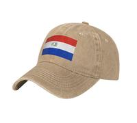 Sombrero De Béisbol Imagen De La Bandera De Paraguay Sombrero del Camionero Ajustable Clásica Visera Sombreros, para Senderismo, Cámping, Deporte, 55-59cm