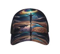Sombrero De Béisbol Impresión De Danza Cósmica Sombrero del Camionero Transpirable Casual Visera Sombreros, para Mujer, Cámping, Senderismo, 57-60cm