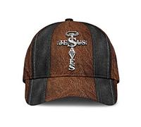 Sombrero De Béisbol Jesús Salva A Dios Cristianismo Vintage Brown Gorra De Béisbol De Caza Deportes Moda Gorras De Golf, para Cámping, Exterior, Playa, 57-60cm