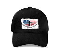 Sombrero De Béisbol La Libertad Comienza con La Fe Patriótica Gorra De Táctico Casual Transpirable Sombreros De Sándwich, para Cámping, Exterior, Deporte, 55-59cm