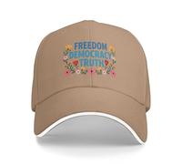 Sombrero De Béisbol Libertad, Democracia, Verdad, Resistencia Al Fascismo Sombrero Pico Transpirable Hombre Sombreros De Sándwich, para Cámping, Deporte, Playa, 55-59cm