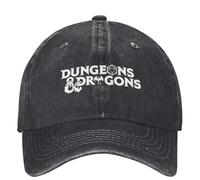 Sombrero de béisbol Masculino, Retro Dungeon and Dragon Game Fans Sombrero de béisbol Hombres, Chapa Vaquera desgastada para Mujeres, Casquette para Exteriores de Verano Gorra Blanda