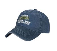 Sombrero De Béisbol Mi Trabajo Es Un Secreto A Voces, Ni Siquiera Yo Sé Lo Que Estoy Haciendo. Gorra Tipo Sándwich Mujer Ajustable Visera Sombreros, para Senderismo, Playa, Deporte, 55-59cm