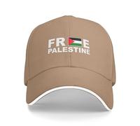 Sombrero De Béisbol Palestina Libre, Salvemos Gaza Sombrero del Camionero Transpirable Deportes Visera Sombreros, para Playa, Senderismo, Exterior, 55-59cm